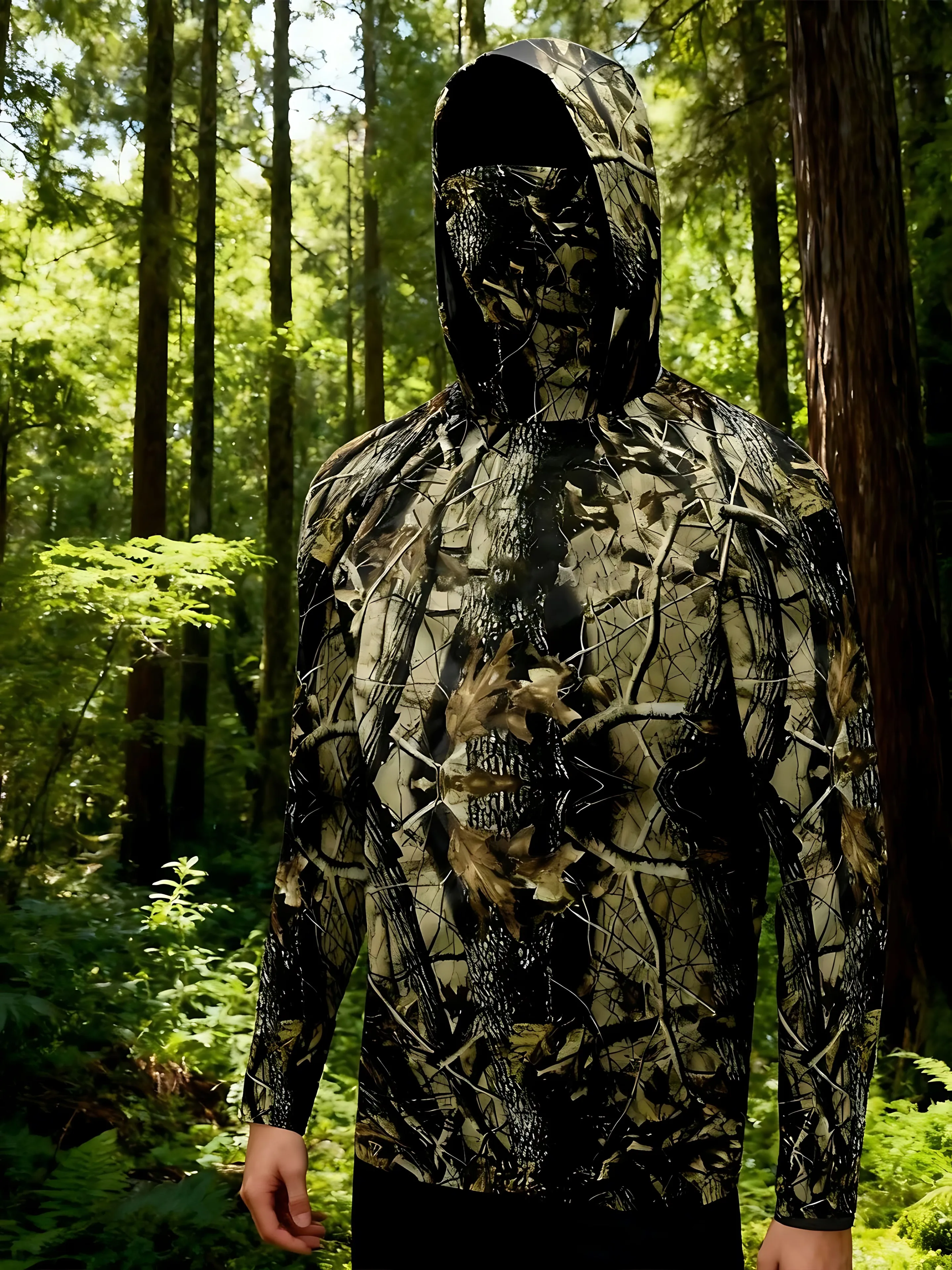낚시 후드티 남성용 긴팔 속건 통기성 의류 자외선 차단 야외 낚시 티셔츠 낚시복