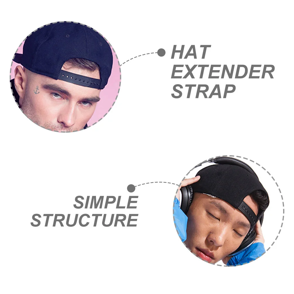 20 Pairs Hat Adjuster Buckle Extender Strap Portable Cap Extenders Replaceable Snapbacks 3