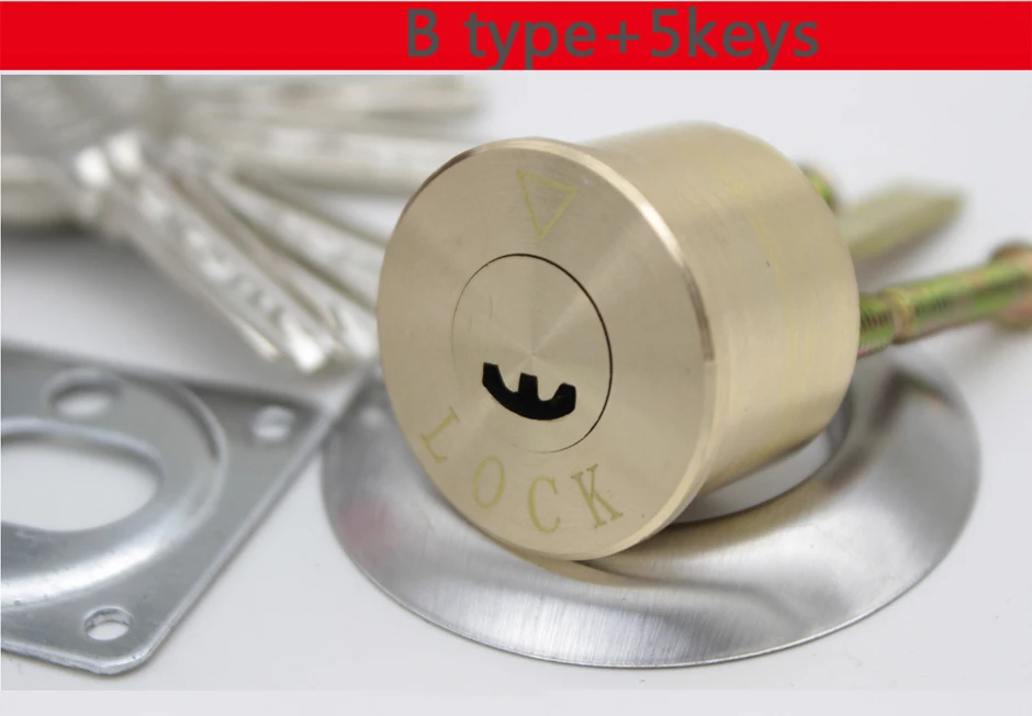Description Picture 4 of itemAnti-theft Door Lock Cylinder Old Style Exterior Copper Lock Core Universal Type Accessories Wooden Door Iron Door Lock