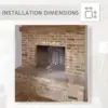 Carl 39" W Electric Fireplace Insert (EF265) Fireplace Heater 750/1500W Fire Crackling Sound Remote Control 4
