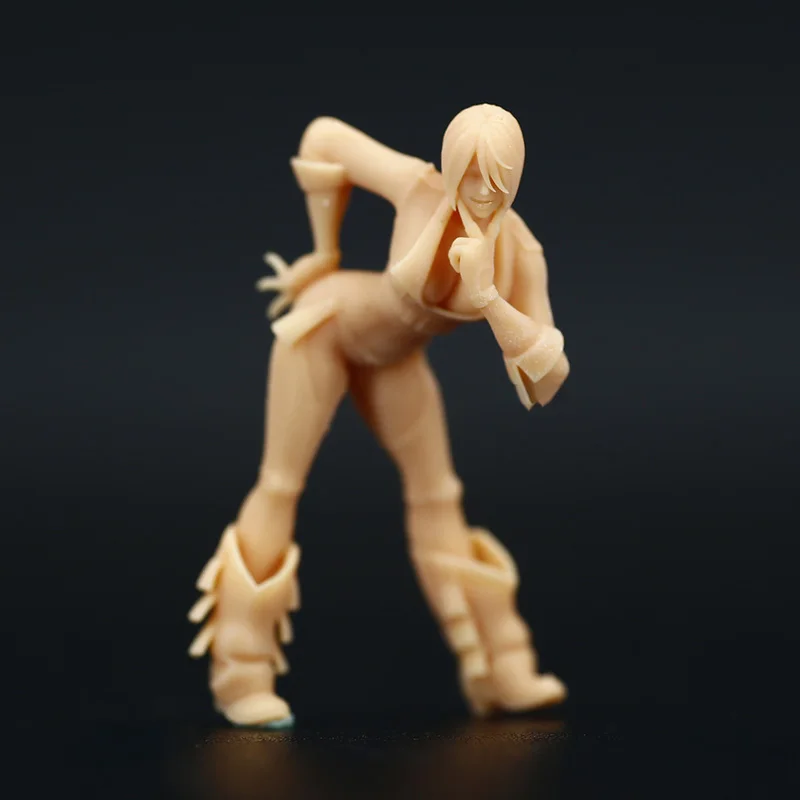 1:64 Figure Sexy Beauty Miniature 1/43 Alone Woman Model Garage Garage Kit Deve Essere Colorato Da Solo
