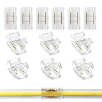 2pin 8mm COB LED Strip to Strip LED Connectors Strip to Wire Connection Solderless Extension for 8mm COB LED Strip Lights