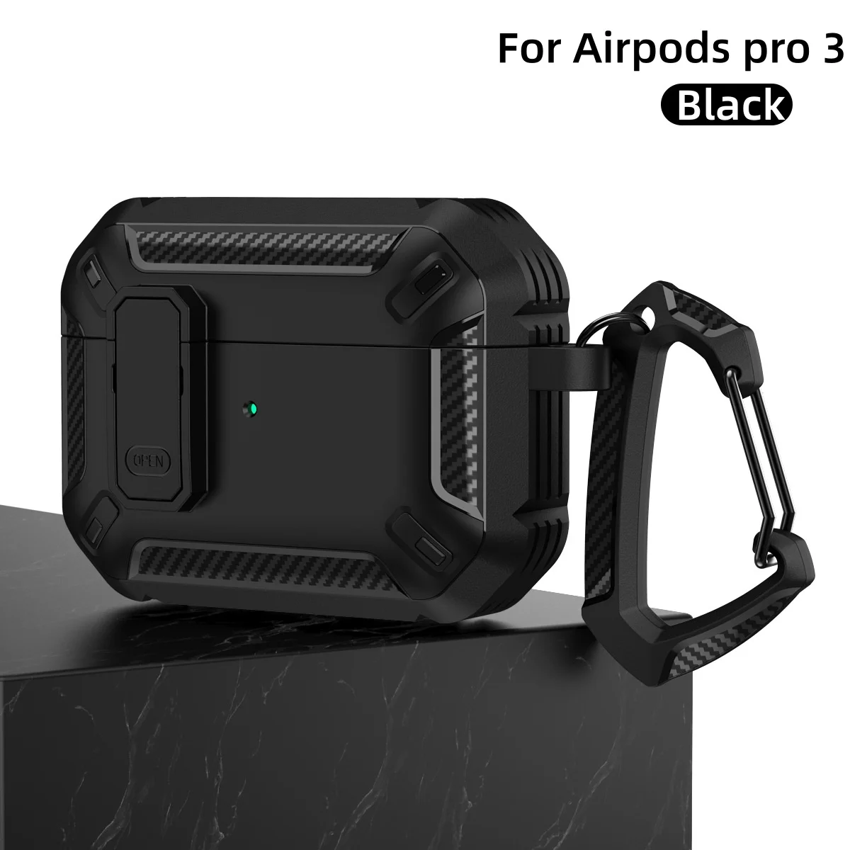 Secure Lock Protective AirPods Case with Cleaning Kit & Keychain