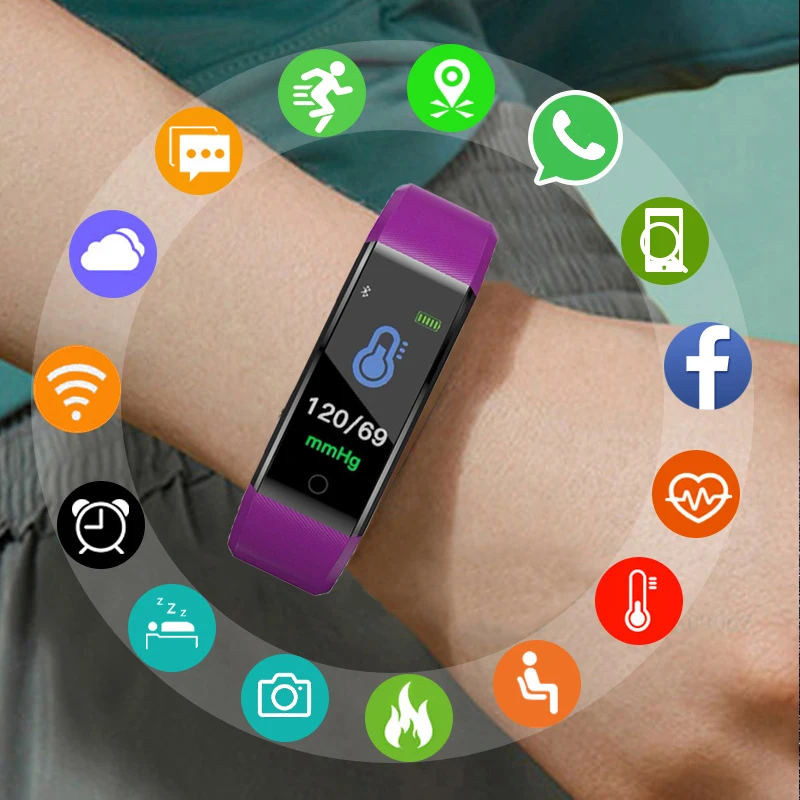 NewMensWomensSmartWristwatchFitnessWristWatchPedometer