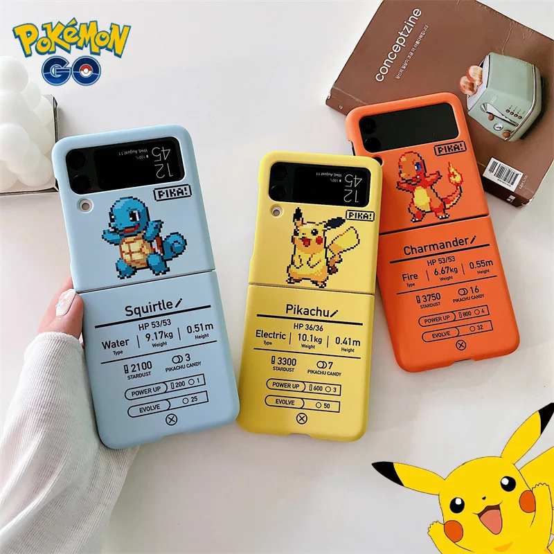 Custodia Pokemon Pikachu Per Samsung Galaxy Z Flip 3 Custodia Custodia Rigida Opaca Per Pc Per Galaxy Z Flip 3 4 Zflip 3 4 Flip3 Cover