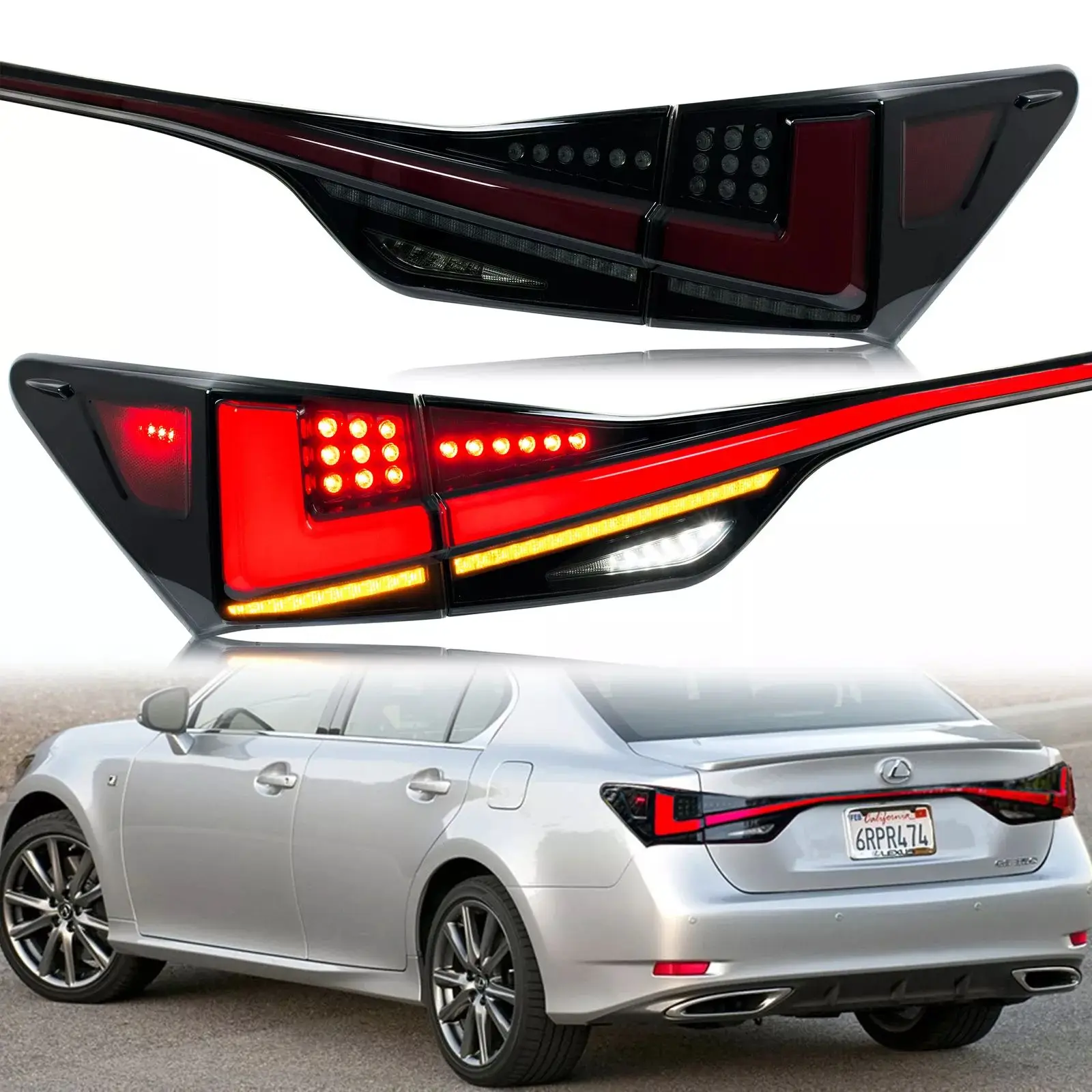LED Tail Lights for Lexus GS350 GS200t GSF 2013 2020 Animation Rear led-tail-lights-for-lexus-gs350-gs200t-gsf-2013-2020-animation-rear