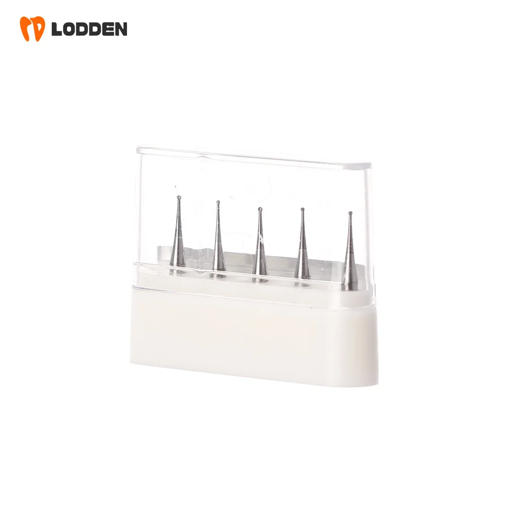 LODDEN 5 Stück/Box Dental RA CA Schaft Wolframkarbid-Bohrer Kugelrundbohrer 9 Größen 2,35 mm Low-Speed für Zahnmedizin-Schleifwerkzeuge – Detail 9