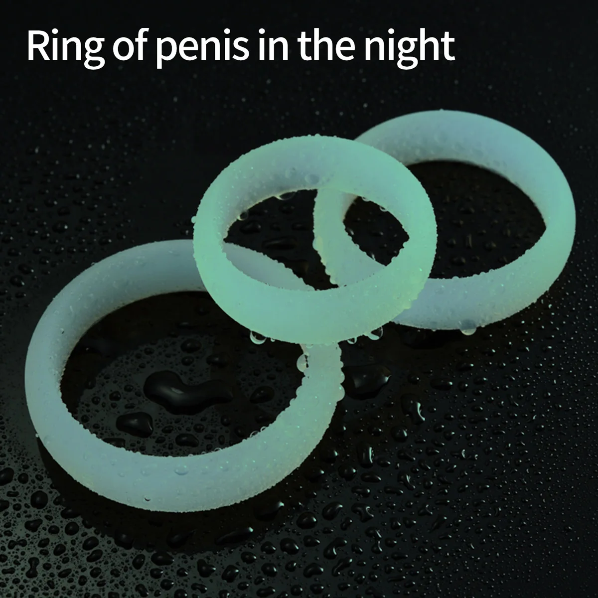 5PCS/KIT Rings Flash In The Night Durable Silicone Sex Toy for Men Male Delay Ejaculation Scrotum Lock Ring_voghion.com