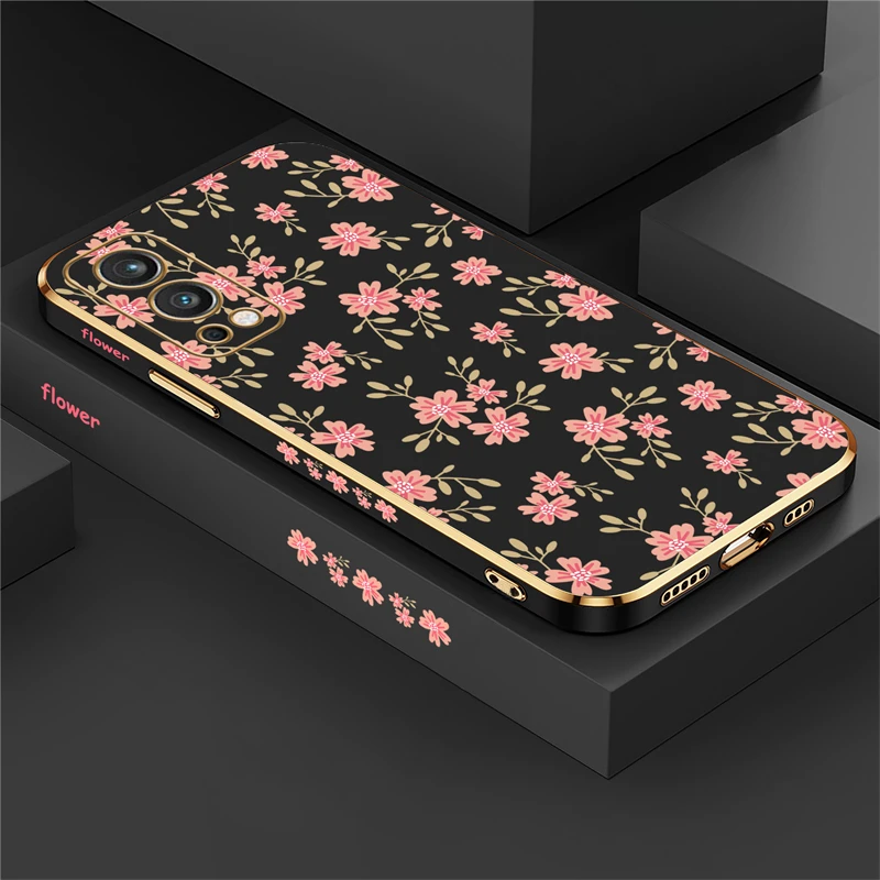 Floral Shockproof Soft Silicone Phone Case