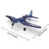 VolantexRC Mini F4U V2 EPP 400mm Wingspan 2.4G 4CH 6-Axis Gyro One Key Aerobatics XPilot Stabilization System RC Airplane Glider 5