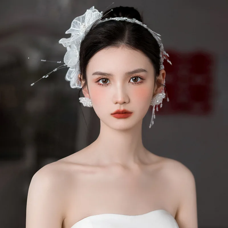 New Bridal Headdress Mori Joker Head Flower High Sense Wedding Flower Fairy Style Hair Wear