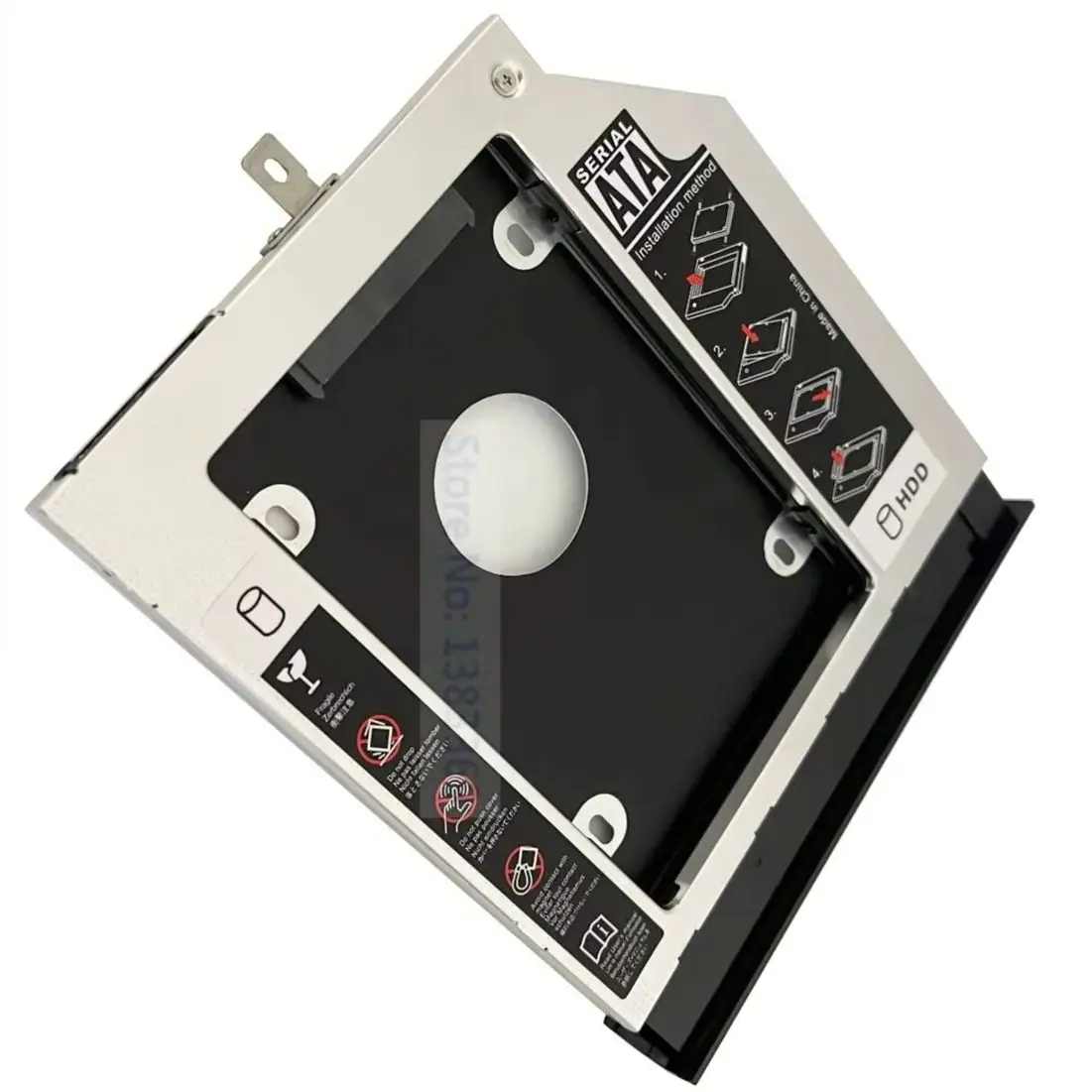 베젤 패널 포함 2.5 SATA 하드 드라이브 HDD 광학 베이 캐디 프레임 레노버 G50 G70 G50-30 G50-45 G50-70 G50-75 G50-80 G70-70용