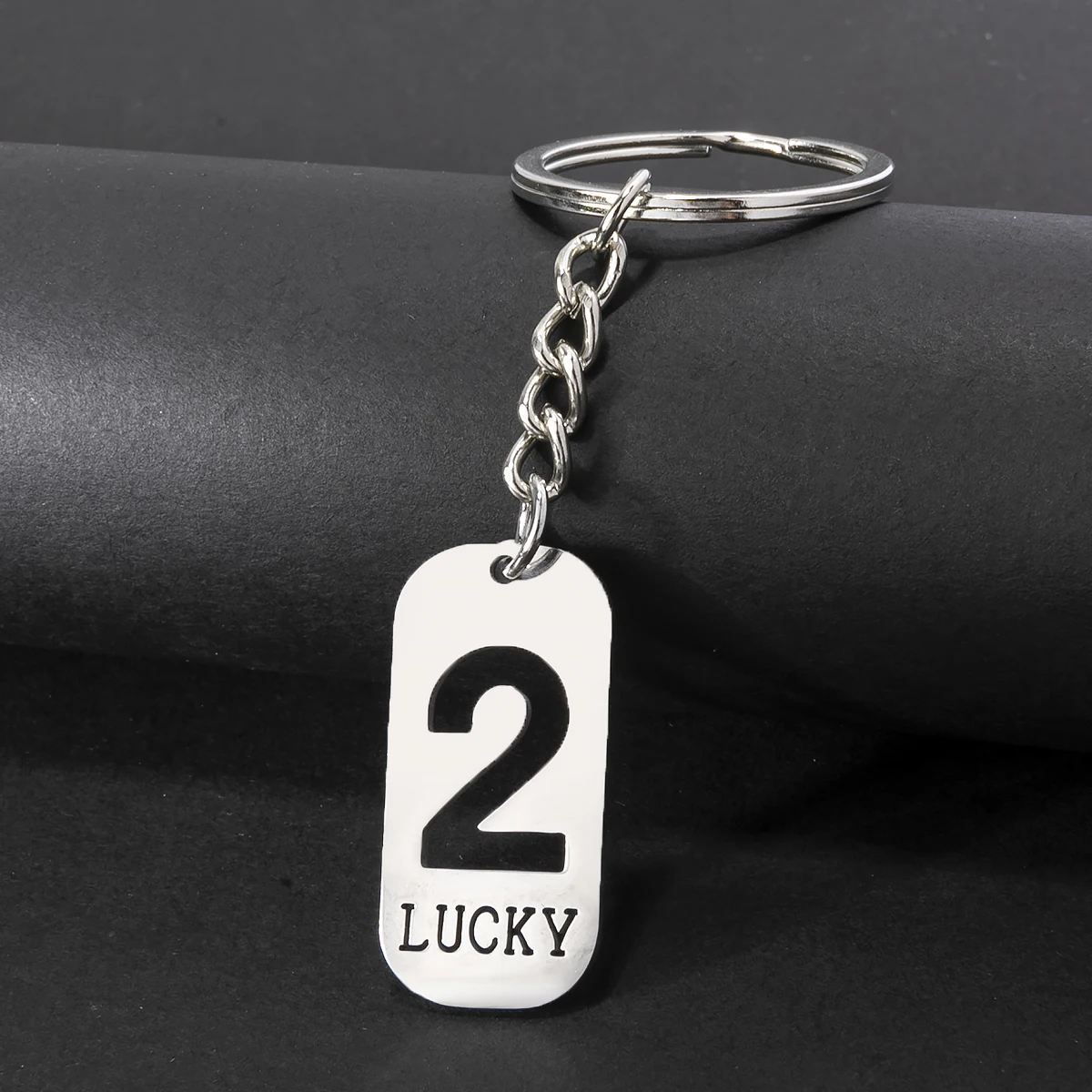 Pferd Schlüssel bund Edelstahl Charm Anhänger Paar Schlüssel ring für Lieben Glückszahl Handtasche Schlüssel halter Schmuck Zubehör – Detail 4