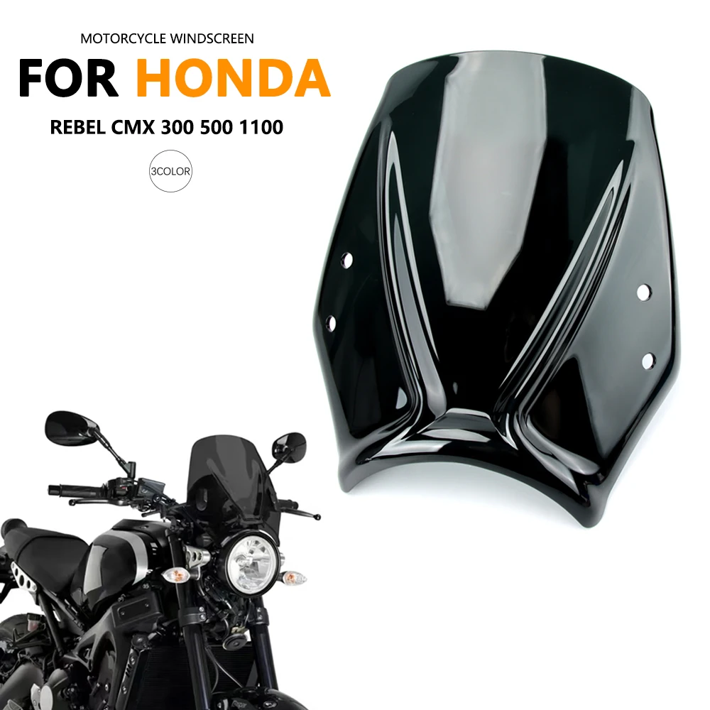 

For Honda REBEL CMX300 CMX500 CMX1100 NEW Windshield Screen Protector Parts CMX 300/500/1100 Windscreen Fixing Bracket 2017-2021