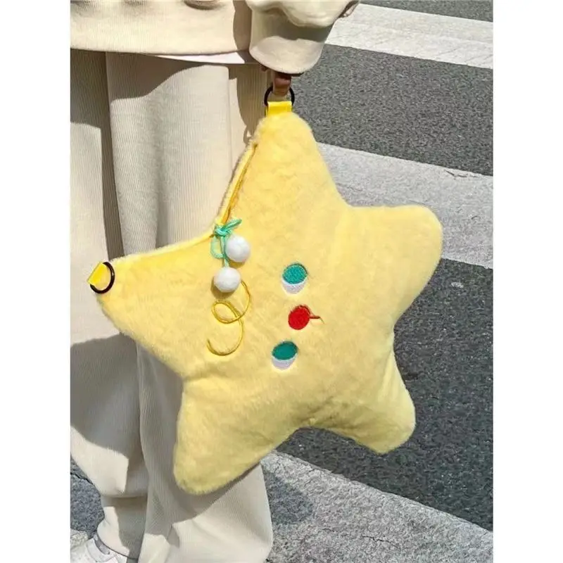 Five Crossbody Plush Bags New Pointed Star Shoulder Casual Exquisite Handbag For Woman High-Quality Messenger Versatile Luxury