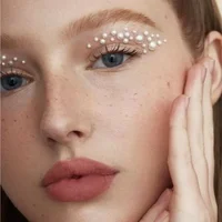 1pc Glitter Diamond Makeup Eyeliner Eyeshadow Face Rhinestone Sticker Jewelry Eyes Stage Party Makeup Crystal Tattoo Sticker 2