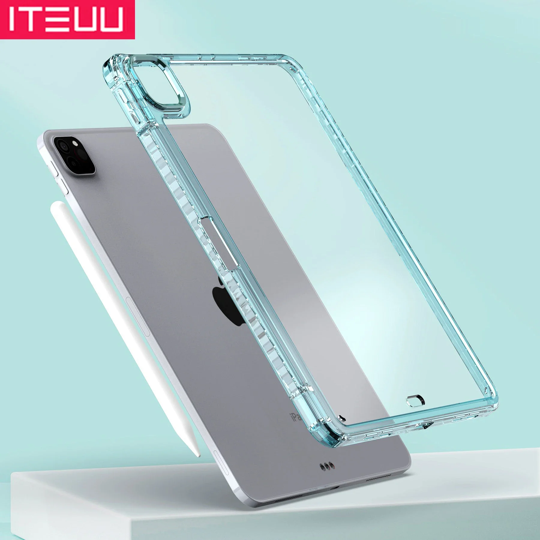 Ultra-Durable Clear Transparent Tablet Case - Shockproof Soft Protective Cover