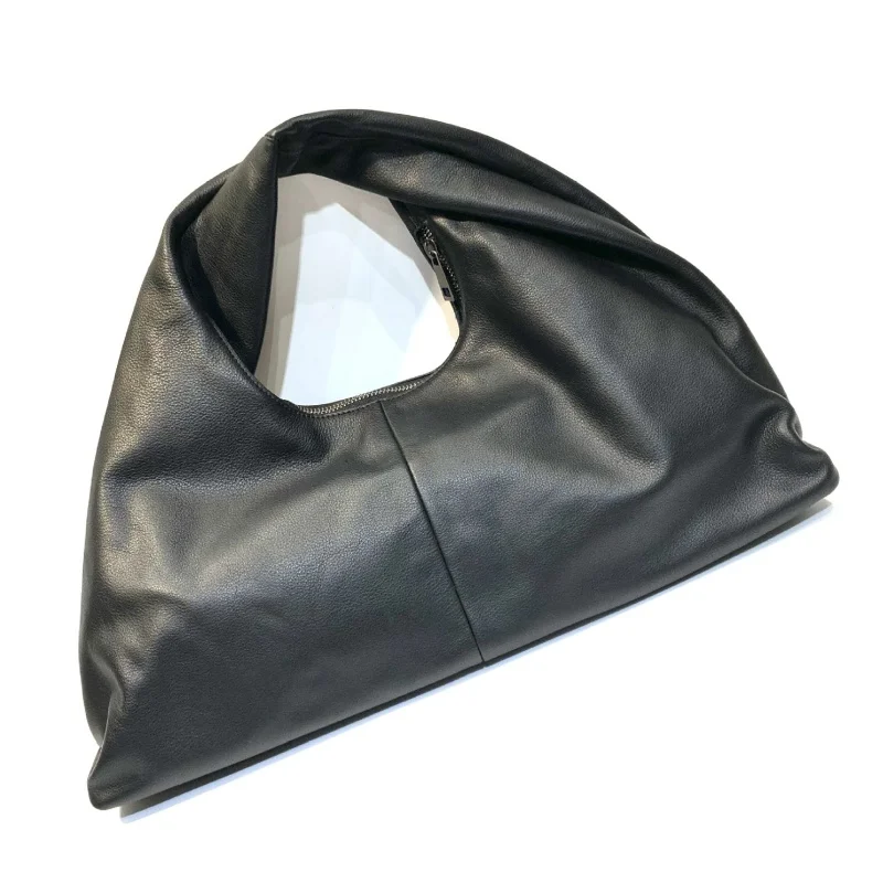 

Women Genuine Leather Hobo Handbags High Quality Soft Cowhide Tote Bag Female Lady Fashion Large Single Underarm Shoulder Bag