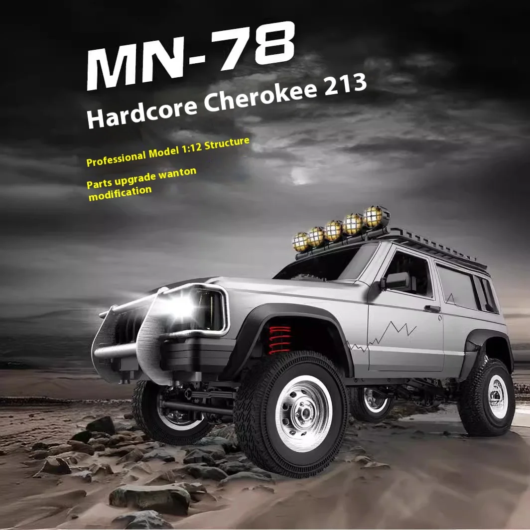 Mangniu 1:12 풀 체중계 체로키 213 4 륜 구동 등반 자동차, RC카 원격 제어 장난감 모델, Mn78