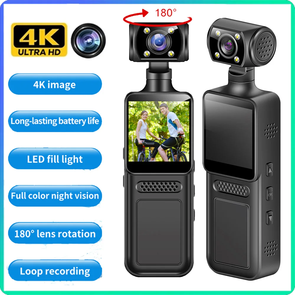 New WIth Wifi Hotspot Mini Camera 4K Portable Digital Video Recorder Body Camera Night Vision DVR Miniature Camcorder 2025