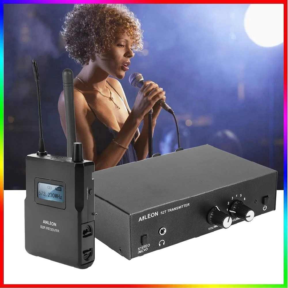 Original For Anleon S2 Uhf Stereo Wireless In-ear Monitor System 