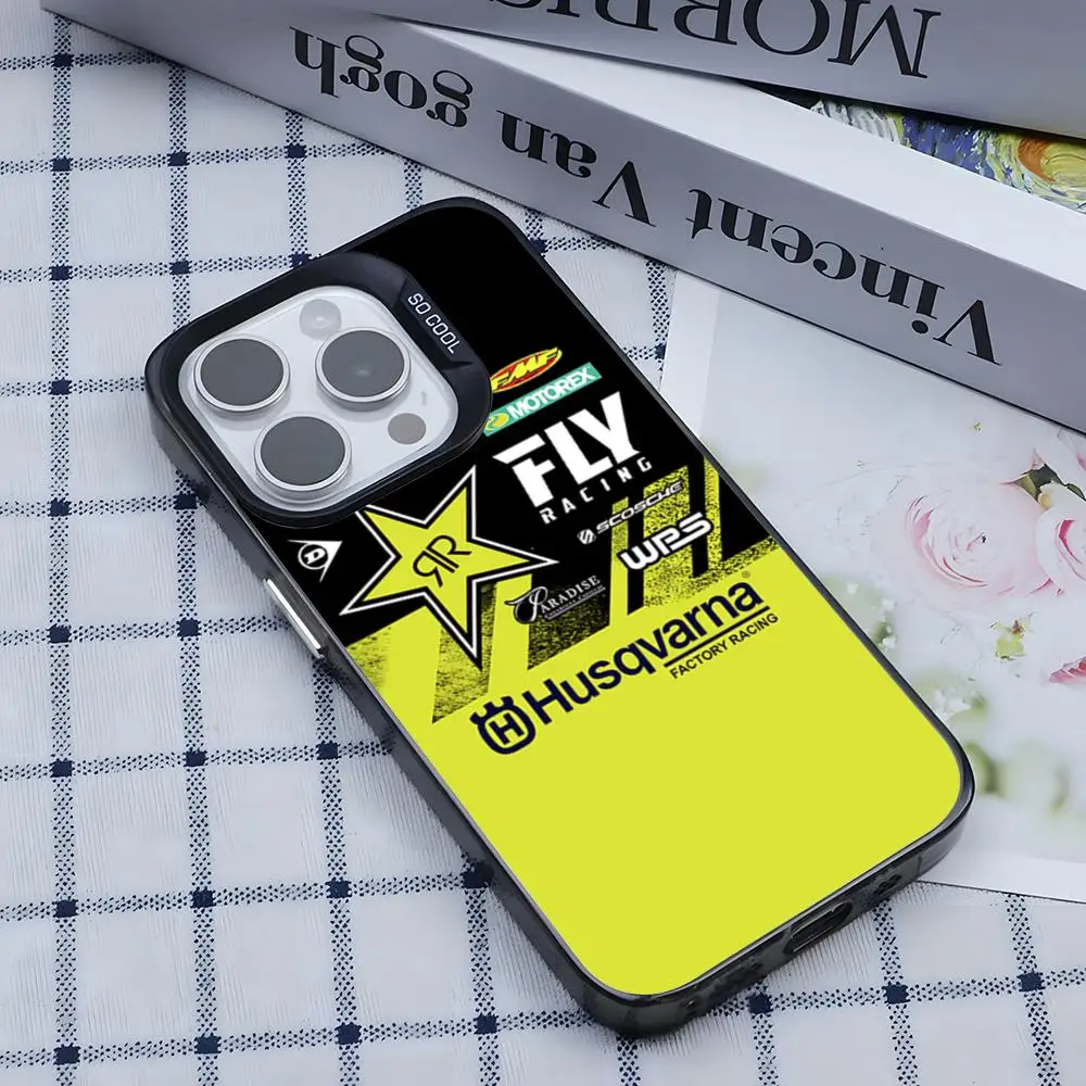 Premium Silver Motorcycle Phone Case Cover