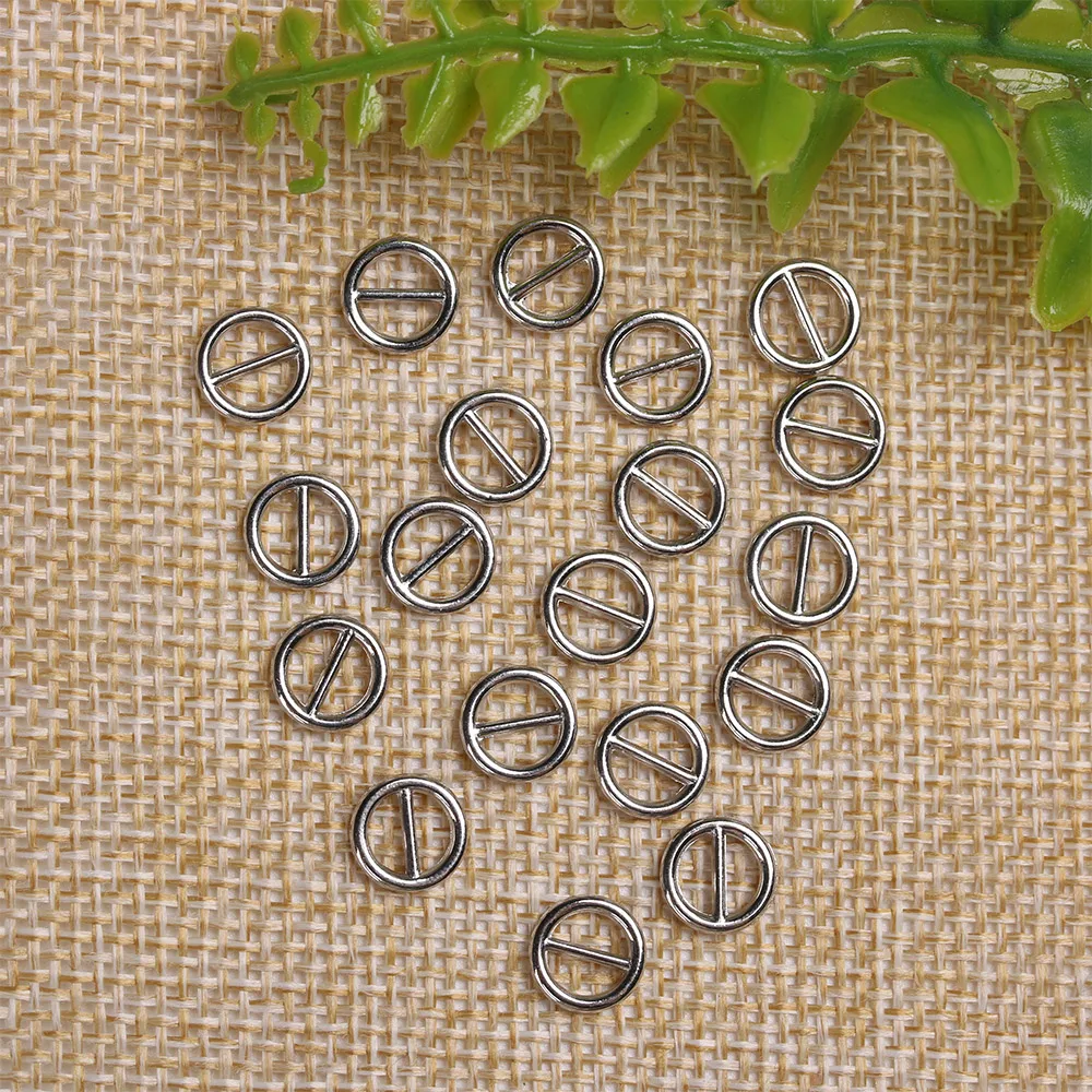 20/40Pcs 5mm/6mm Mini Ultra-small Tri-glide Belt Buckles for Doll Bags Metal Buckles DIY Doll Buttons Shoes Accessories