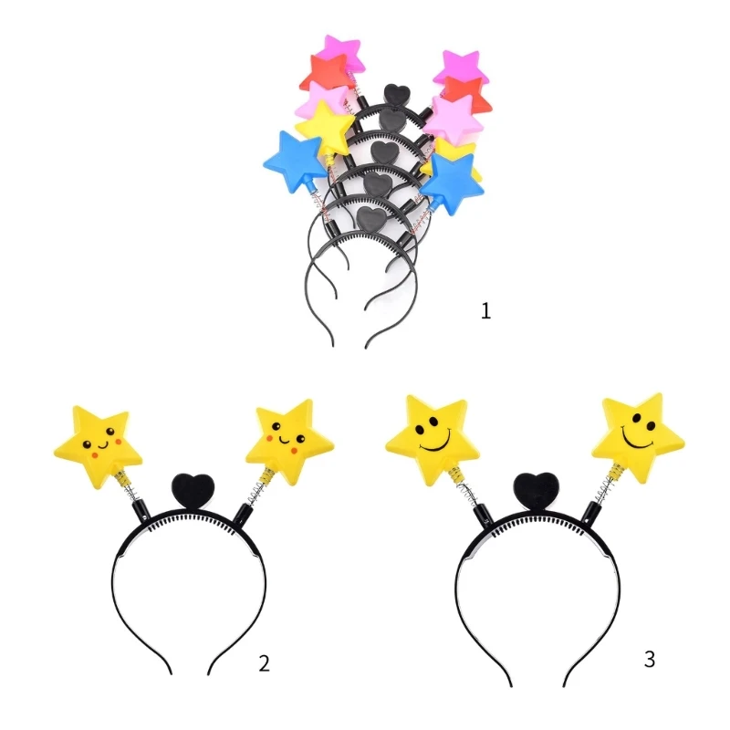 

Luminous Shape Hairband Random Color Halloween Party Headband for Girls