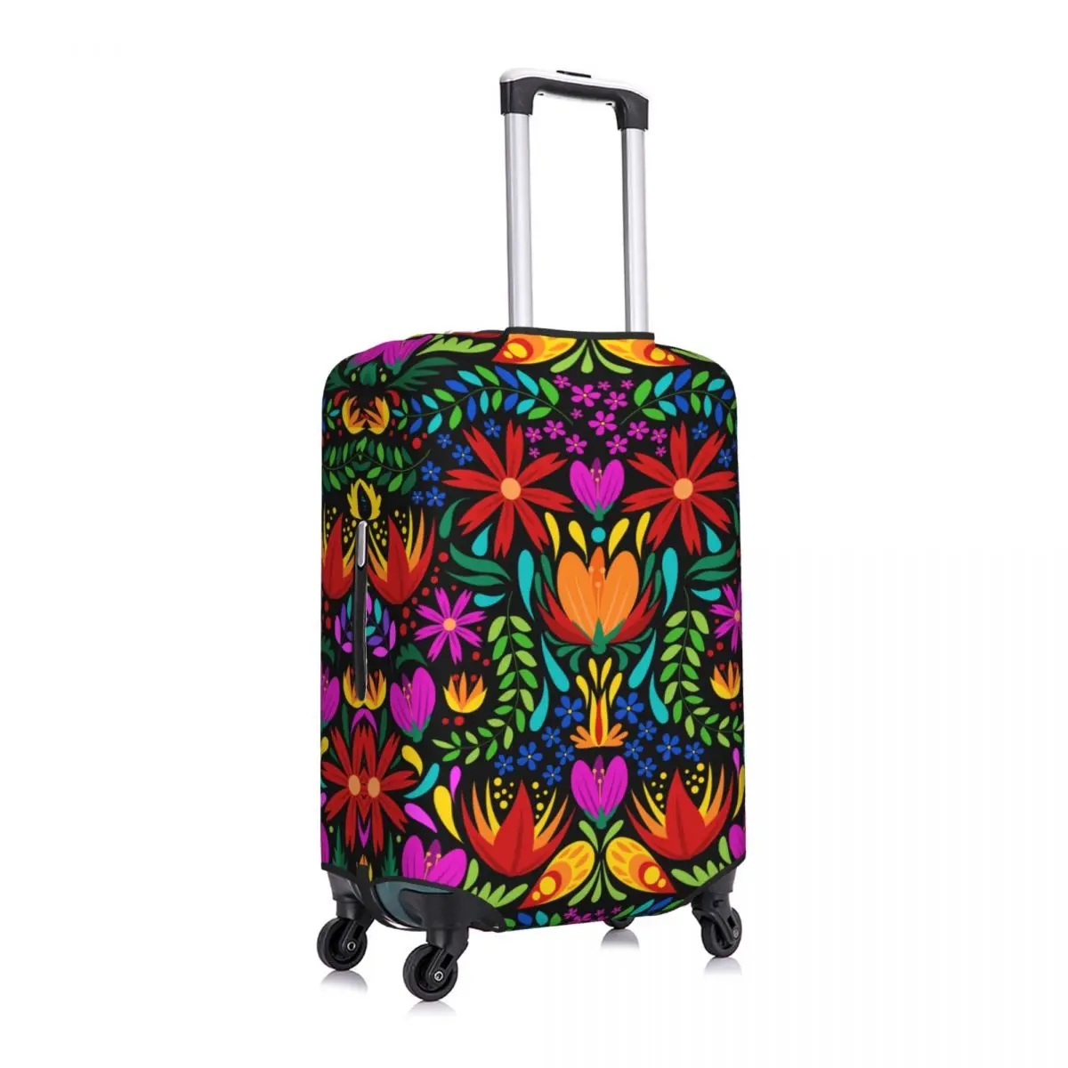Fashion Colourful Floral Mexican Flowers Luggage Cover Protector Elastic Travel Suitcase Covers luggage cover