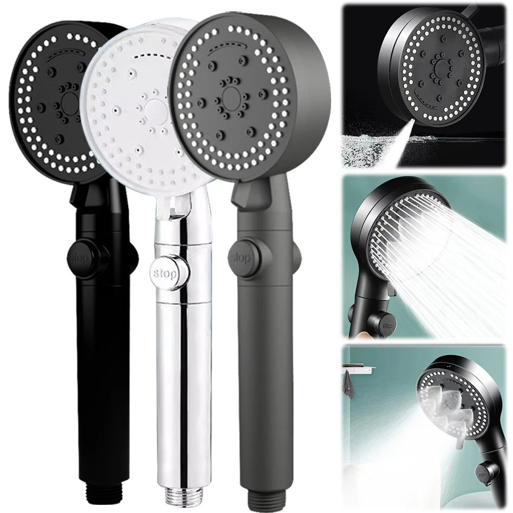 Shower Head with Handheld with Hard Water Filter High Pressure Shower Head with Hose and Holder Water Saving Shower Head