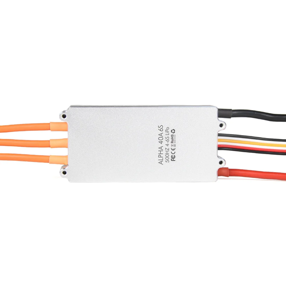 T-모터 ALPHA 40A 저전압 FOC ESC 전자 속도 컨트롤러, 브러시리스 모터 멀티콥터 RC 드론 MN501S MN601S
