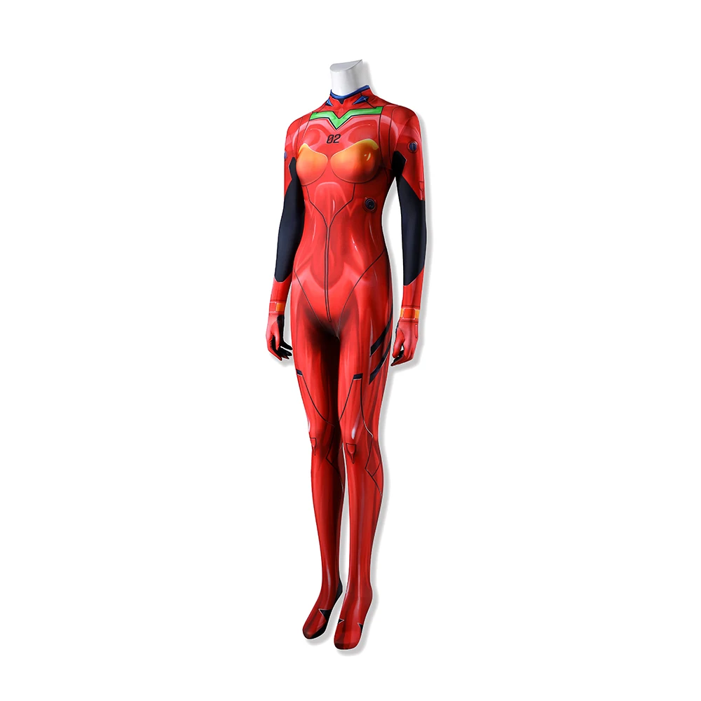 Neon Genesis Evangelion Asuka Langley Soryu Eva Pilot Suit Zentai Bodysuit