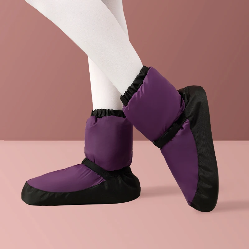 Dance warm boots for children and girls, winter ballet shoes for practicing dance, girls' professional ballet shoes 3