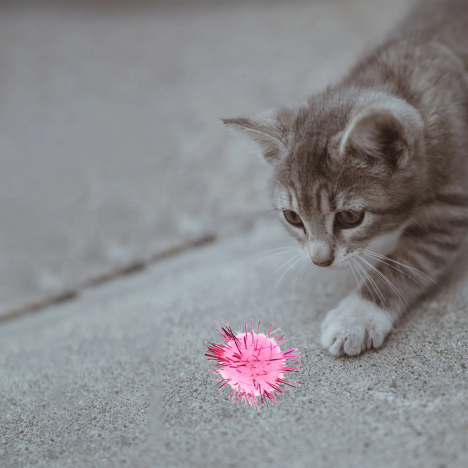 

100 Pcs Fluffy Decorations Childrens Toys Pom Poms for Craft Balls Christmas Cat Colorful