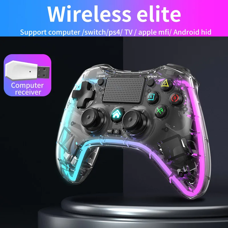 P05 Trigger Game Controller Wireless Gaming Joystick Supports Vibration  Built-in 6-axis Gyro Compatible With Switch/ps4 - Gamepads - AliExpress
