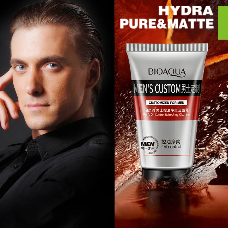 Face Care Men Deep Cleansing Skin Care Facial Cleanser Moisturizing Whitening Acne Blackhead Exfoliating Cleanser