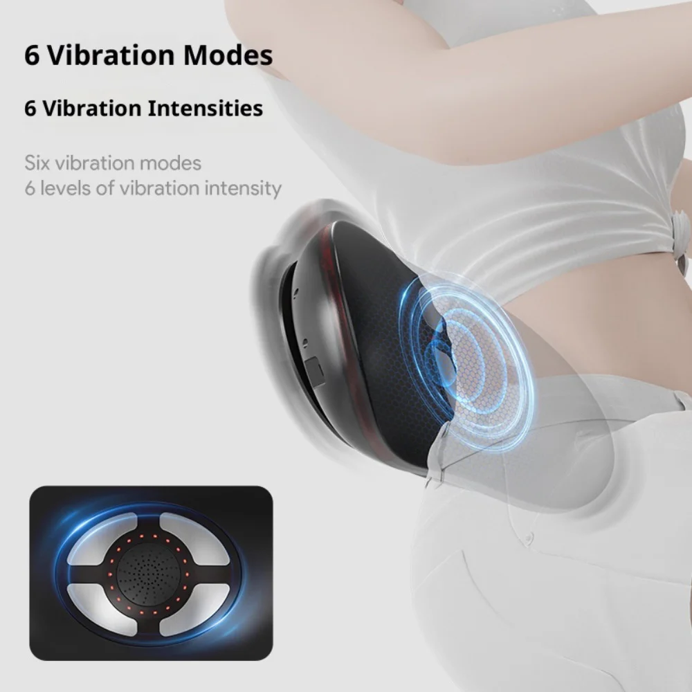 Electric Waist Back Massage Body Massage Device Muscle Masajeador Machine Waist Relax Support Spine Lumbar Traction Red Light