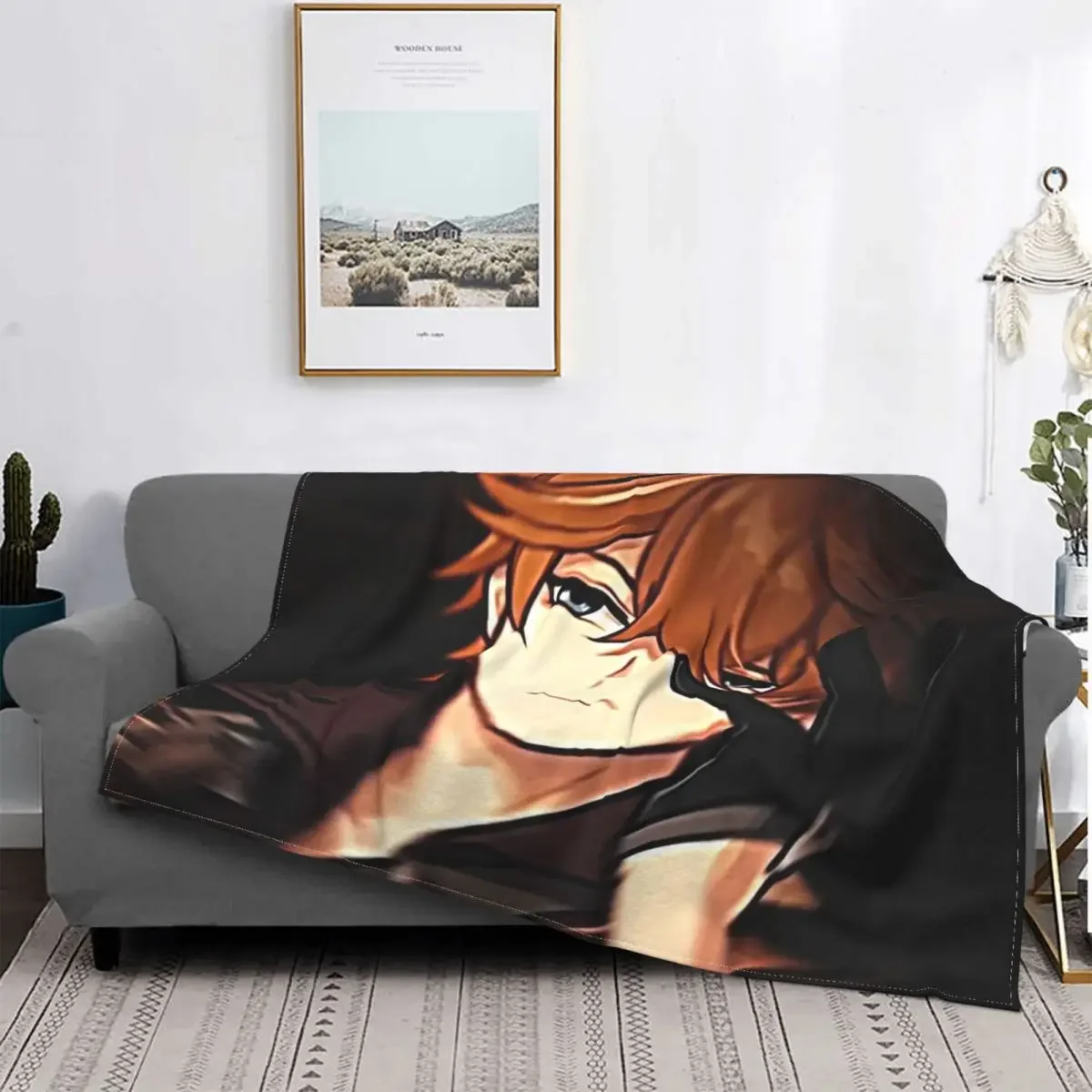 

Childe Genshin Impact Blankets Fleece All Season Game Ajax Breathable Lightweight Throw Blanket for Home Office Bedding Throws