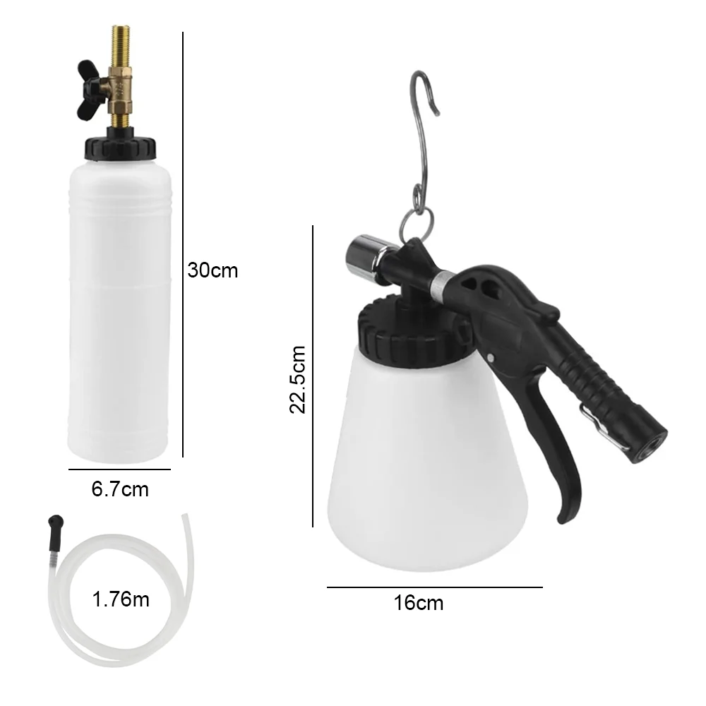 1L 0.75L/3L Car Brake Bleeder Hydraulic Pumping Fluid Pump Kit Oil Change Purge Tank Tubes Repair Tool