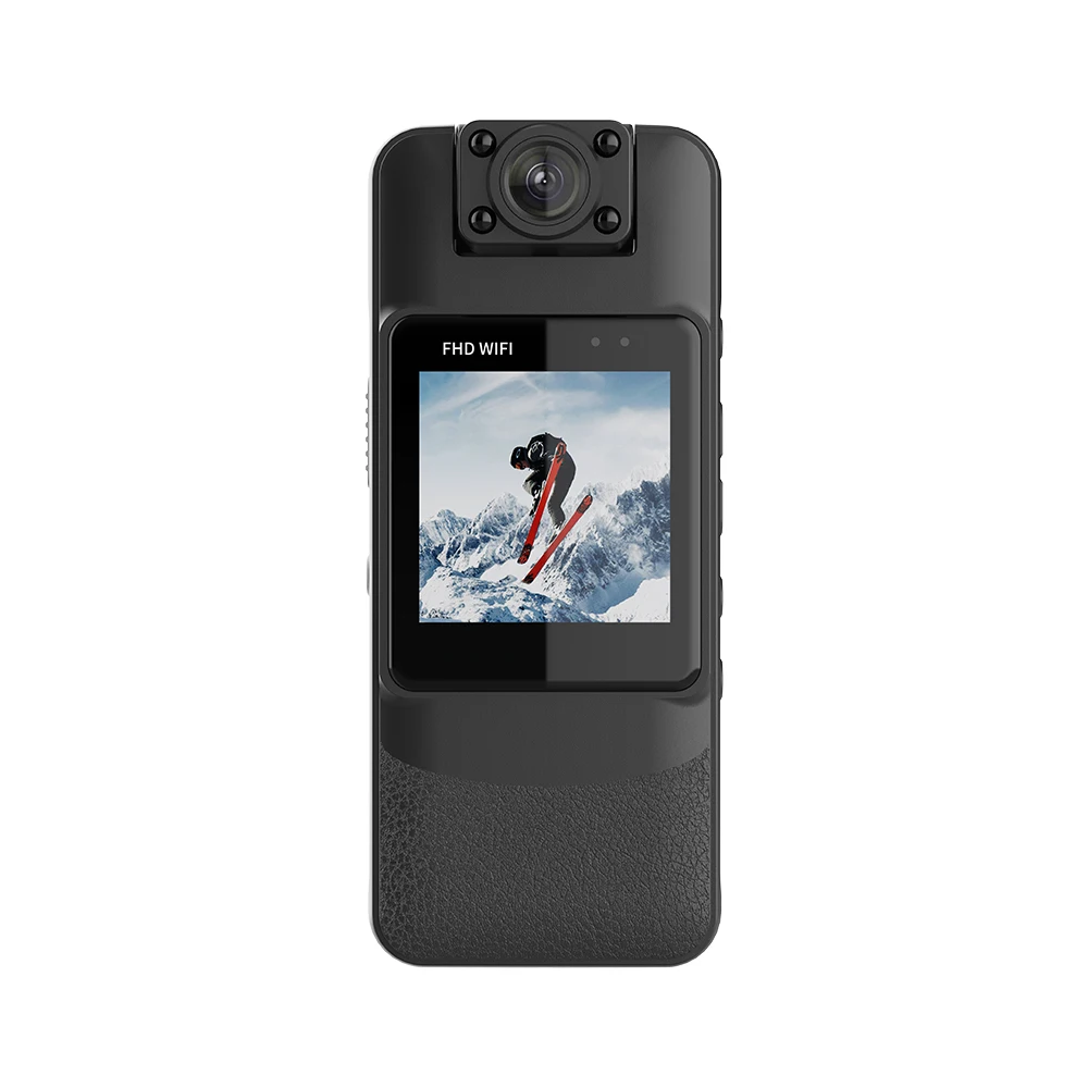 occkic 4K Mini Body Camera WiFi Night Vision Clip-On Security Recorder 180°