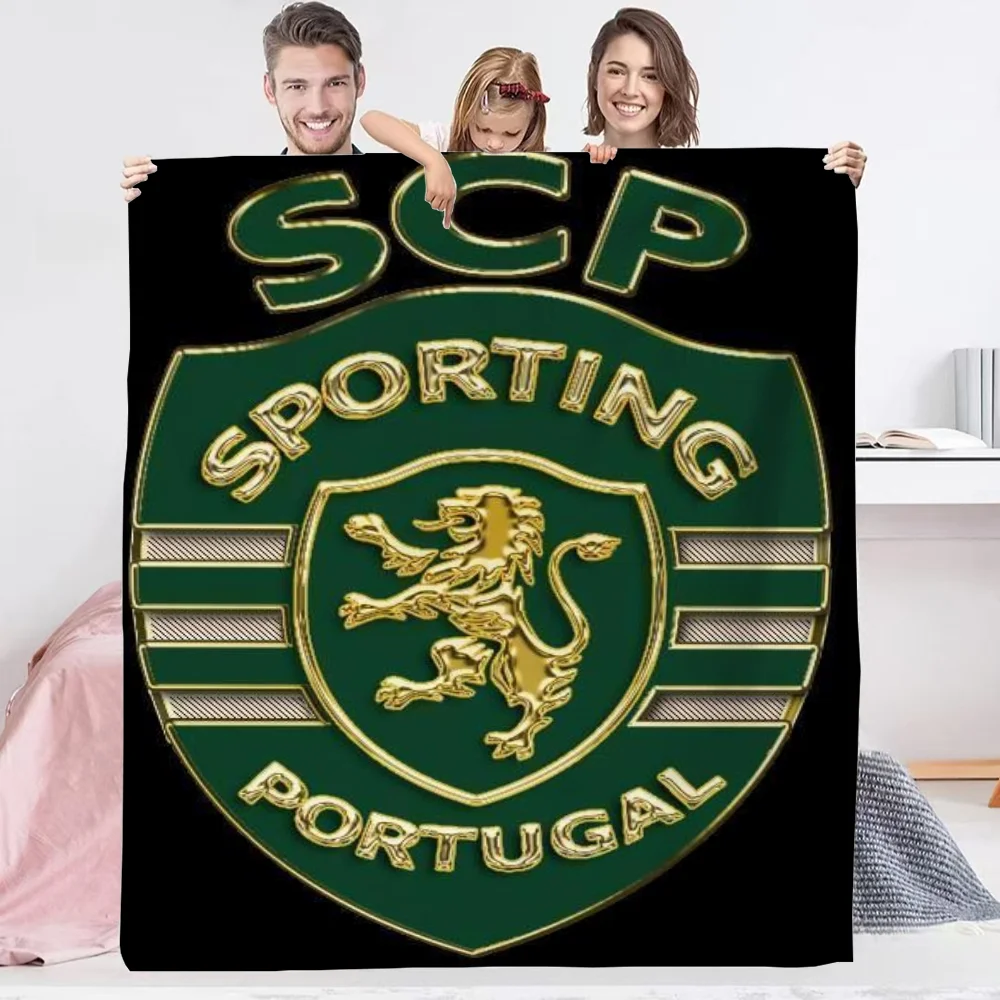 Camping Blanket Bed Portuguese Sporting Football Clubs Logo Home and Decoration Bed Throw Blankets Sofa Cover Blanket for Sofas 2