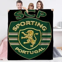 Camping Blanket Bed Portuguese Sporting Football Clubs Logo Home and Decoration Bed Throw Blankets Sofa Cover Blanket for Sofas 2