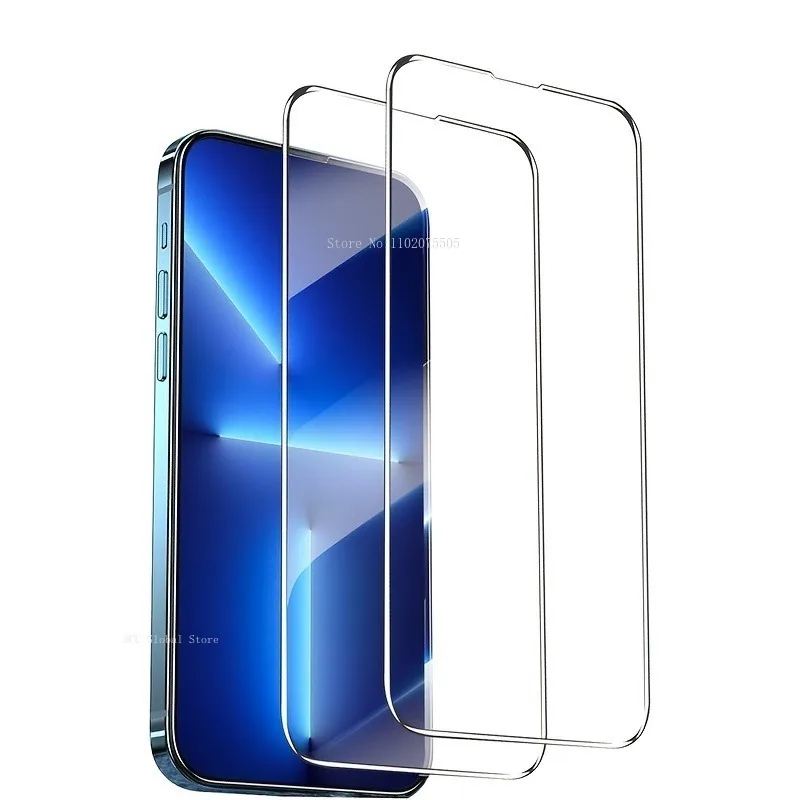 

Закаленное стекло для IPhone, 2 шт., защита экрана с полным покрытием для IPhone 15 Pro Max 7 8Plus 12 13 Pro 14 11 Pro Max XR XS Max
