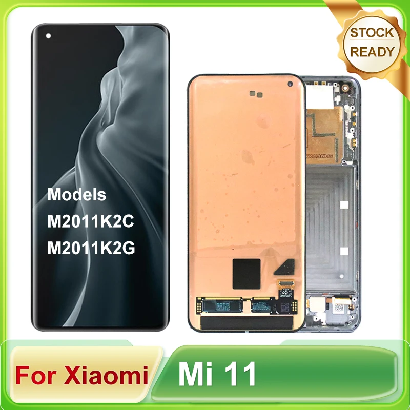 Original 6.81" AMOLED For Xiaomi Mi 11 LCD Display Touch Screen ...