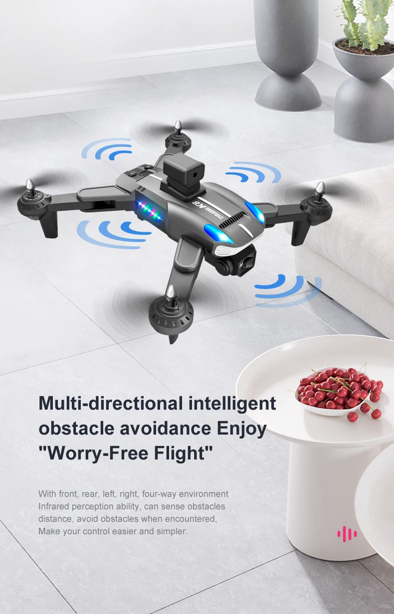 Dragon touch 4K Drone 2 Caméras 2.4G WIFI Moteur sans balais Évitement d'obstacl Dragon touch 4K Drone 2 Caméras 2.4G WIFI Moteur sans balais Évitement d'obstacl