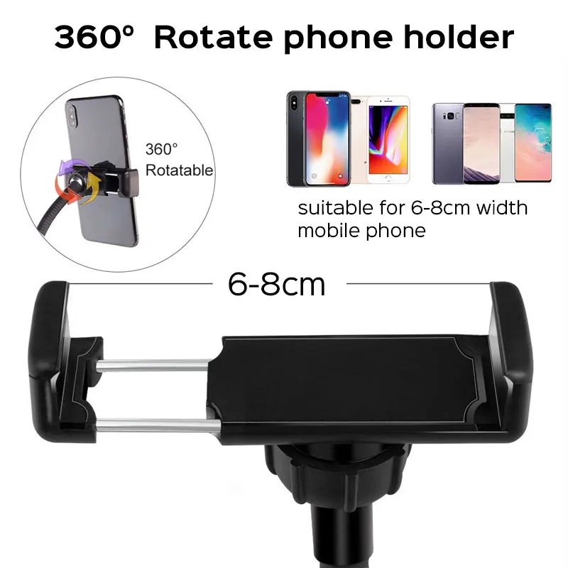26cm 10inch Led Selfie Ring Light Round Ring Lamp with Phone Holder Photography Fill Lighting with Tripod for Youtube Live Video
