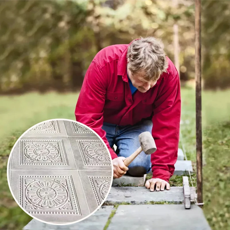 Schöne Blütenblatt Zement form DIY Gehweg Tritts teine Zement Pflaster