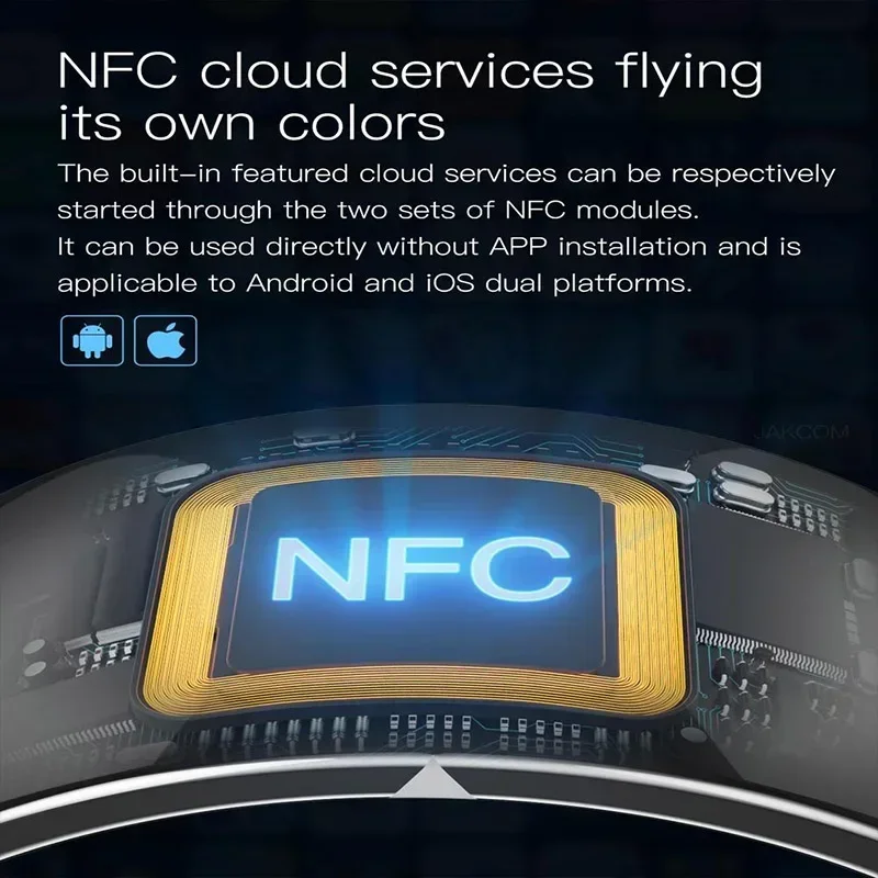 NFC Magic Finger Ring Jakcom Smart Ring, New Technology IC/ID Module NFC Phone Smart Accessories Fashion Ring for Android IOS