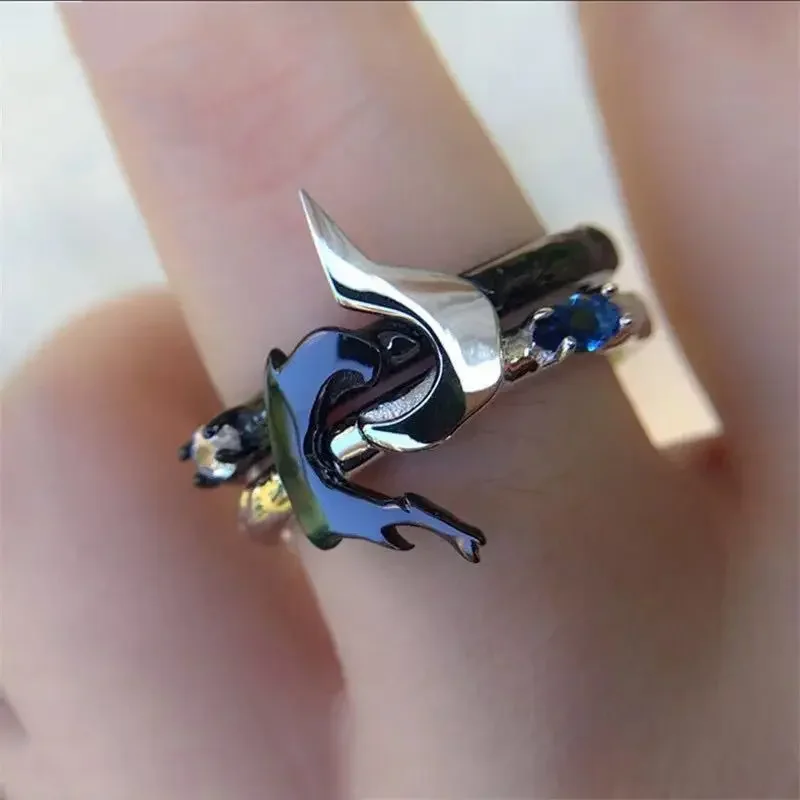 

League of Legends Women Ring LOL Man Rings Joint Simple Fashion Jewellery Wedding Couples Open Trendy Silver Color Metal Anillos