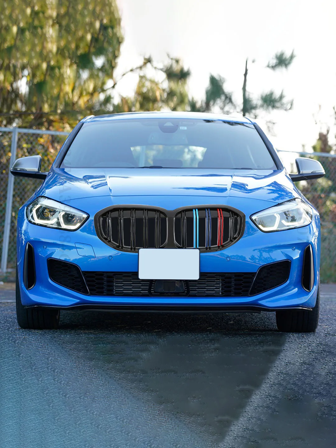 Haube Mesh Kühler Gitter Body Kit Tuning Zubehör Frontgrill für BMW 1er  Serie F40 2014-2018 Nieren Doppel latte Diamant grill - AliExpress